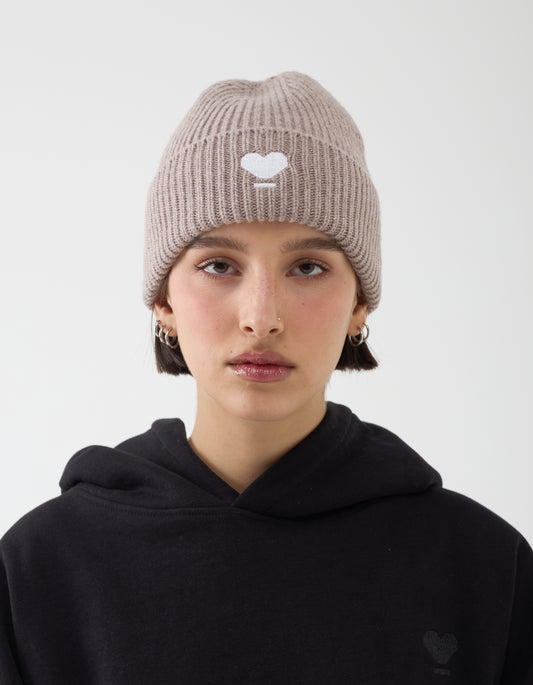 Cashmere Blend Beanie / Grey