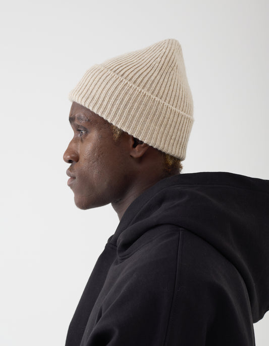 Cashmere Blend Beanie /  כובע גרב בז׳