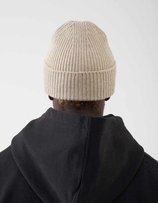 Cashmere Blend Beanie /  כובע גרב בז׳