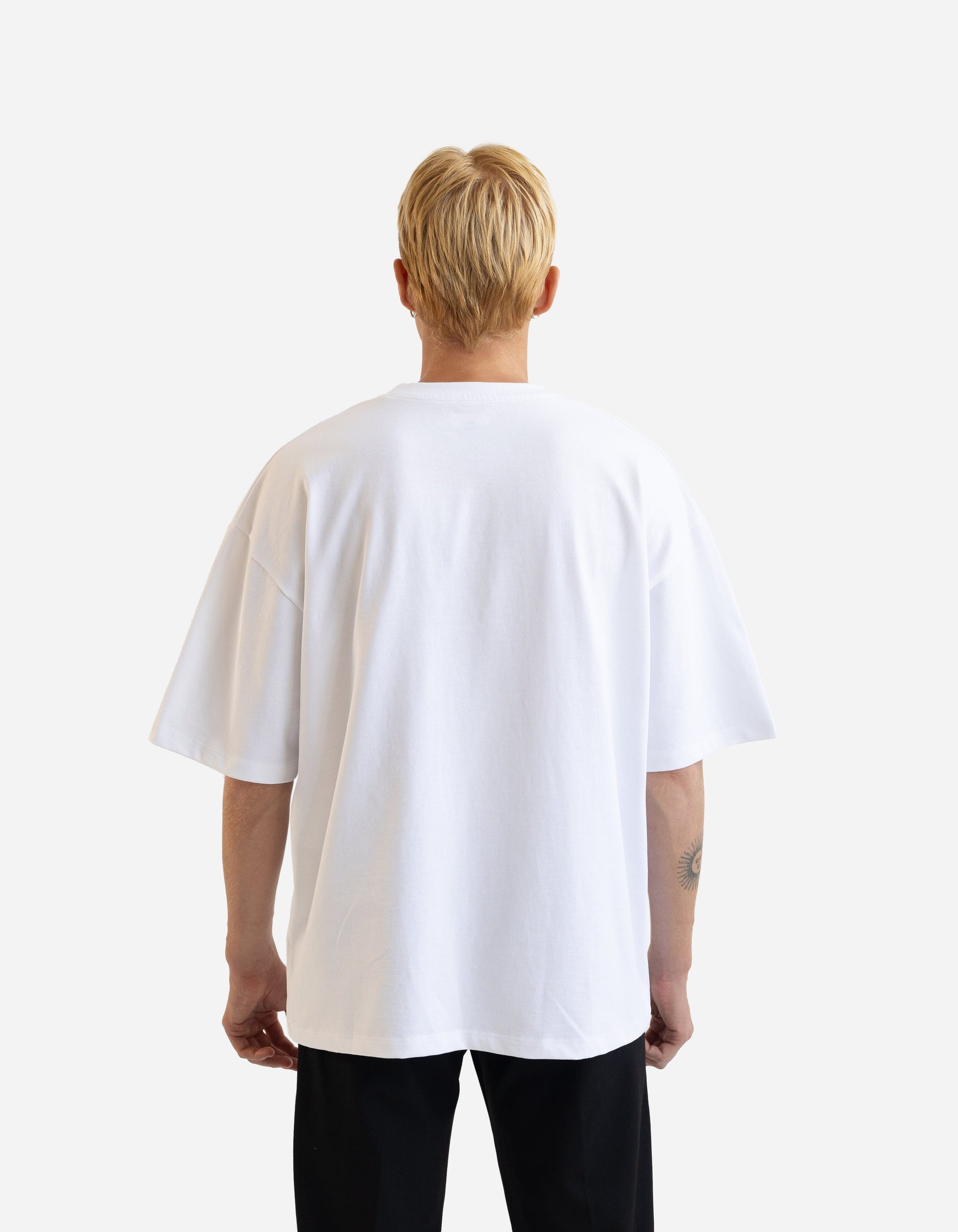 Heart Loop / White Boxy T-shirt - Counting Hearts