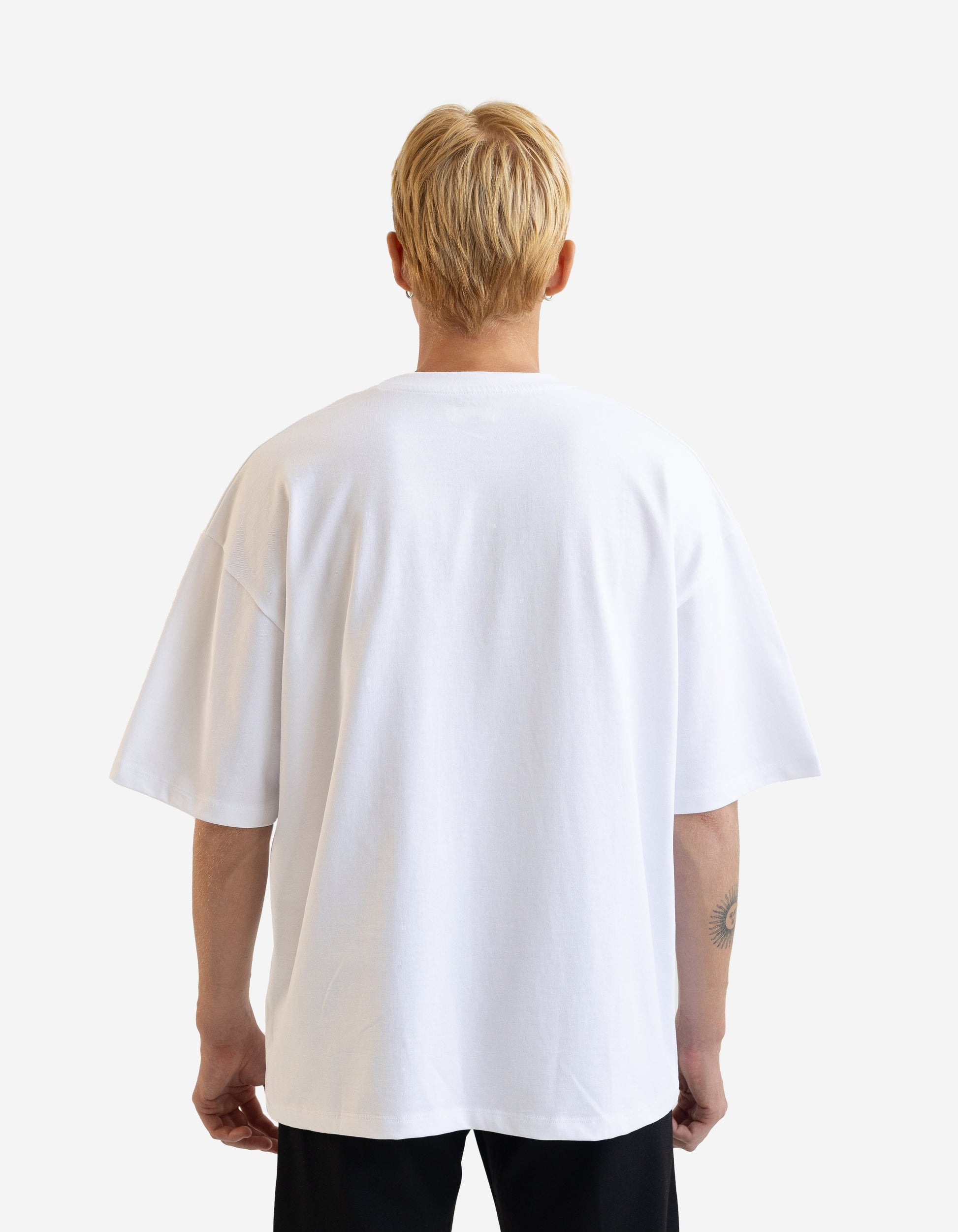 Made Simple / White Boxy T-shirt - Counting Hearts